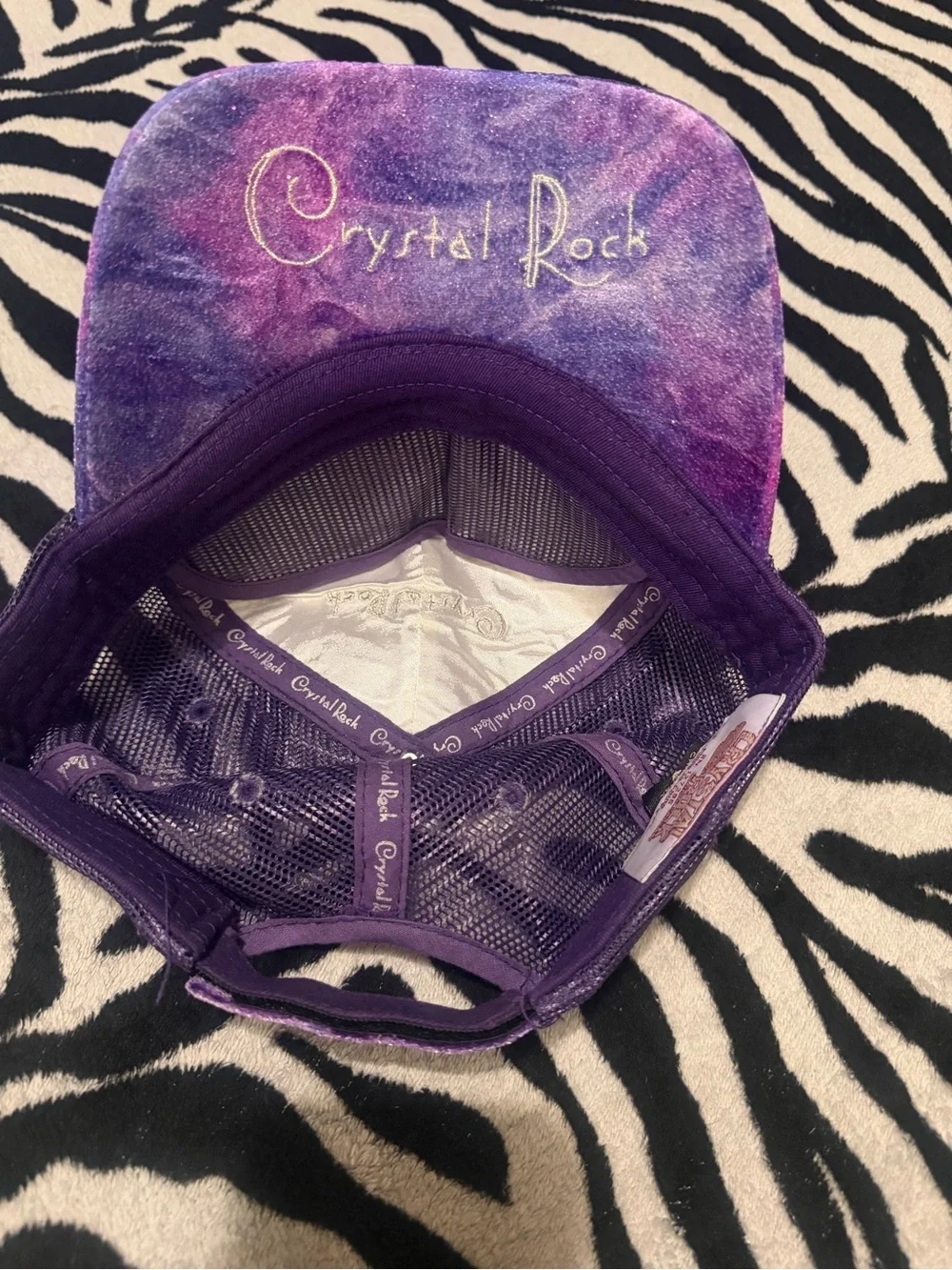 Y2K Crystal Rock Trucker Hat
